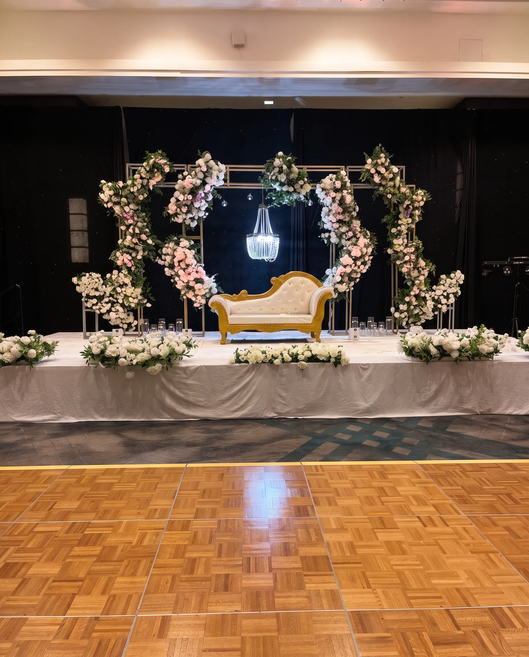 Ivory wedding reception